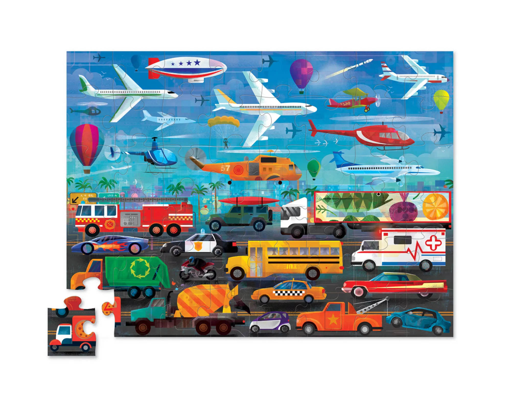 above__below__things_that_1.webp Crocodile Creek Puzzles>Above & Below - Things that Go - 48 piece puzzle - 4+