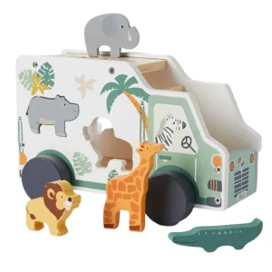 Zookabee Wooden Toys>African Animal Sorting Truck - 12M+