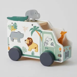 Zookabee Wooden Toys>African Animal Sorting Truck - 12M+