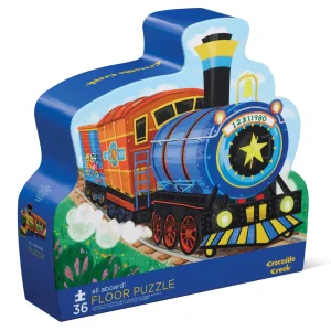 Crocodile Creek Puzzles>All Aboard Train Puzzle - 3+