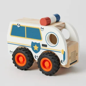 Zookabee Wooden Toys>Ambulance & Police Car Wooden Toys - 18M+