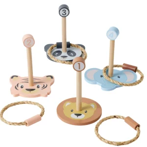 Studio Circus Wooden Toys | Games>Animal Ring Toss Set - 3+