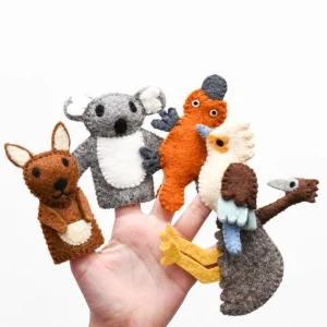 Tara Treasures Travel | Eco>Australian Animals - Finger Puppet Set (due March)
