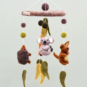 Tara Treasures Decor | Australian>Australian Animals Mobile - Round