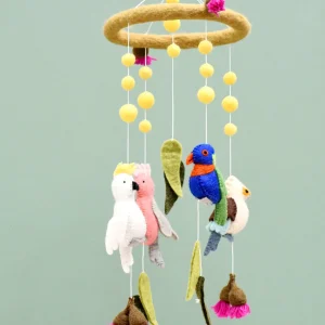 Tara Treasures Decor | Australian>Australian Birds Mobile - Round (due March)