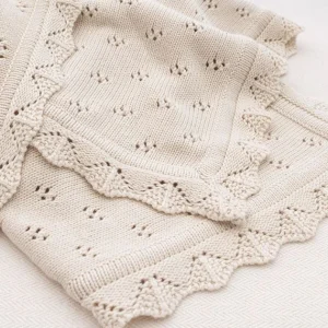 Playground Baby>Bamboo Cotton Heirloom Blanket Sand