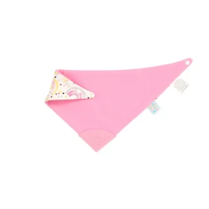 All4Ella Baby>Bandana Bib with Silicone Teether - (3 designs)