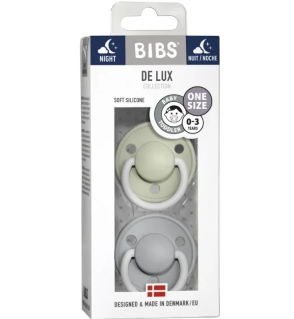 BIBS Baby>- De Lux - Silicone Nipple - One Size (4 colours)