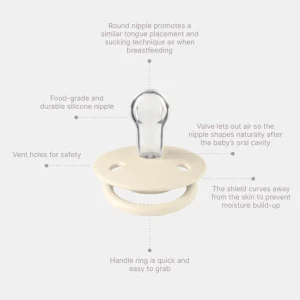BIBS Baby>- De Lux - Silicone Nipple - One Size (4 colours)