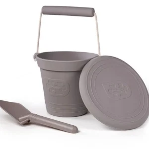 Bigjigs Beach | Outlet>Adventure Beach Silicone Bucket - Stone Grey
