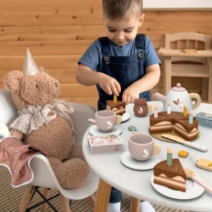 Speedy Monkey Wooden Toys | Pretend Play>Birthday Tea Set - 3+