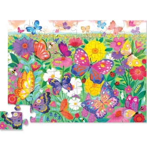 Crocodile Creek Puzzles>Butterfly Garden Floor Puzzle - 3+