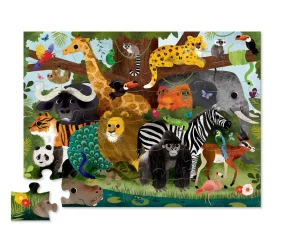 Crocodile Creek Puzzles>Classic Floor Puzzle - Jungle Friends - 36 pieces - 3+
