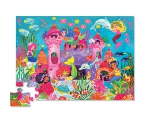 Crocodile Creek Puzzles>Classic Floor Puzzle - Mermaid Palace - 36 pieces- 3+