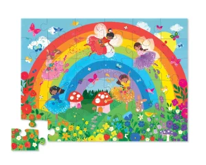 Crocodile Creek Puzzles>Classic Floor Puzzle - Rainbow - 36 pieces - 3+