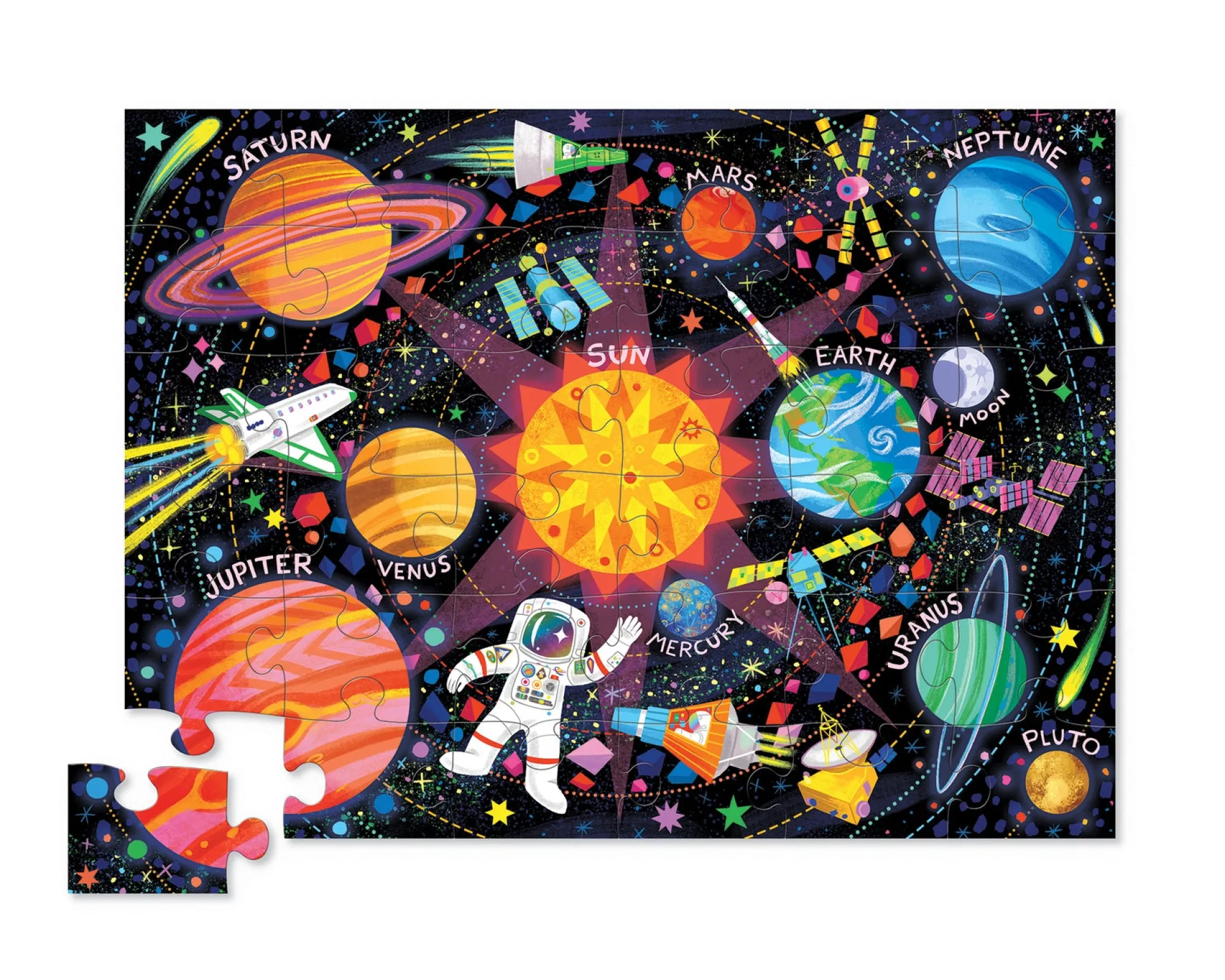classic_floor_puzzle__spa_1.webp Crocodile Creek Puzzles>Classic Floor Puzzle - Space Explorer - 36 pieces - 3+