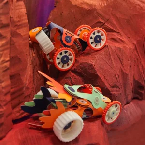 CLIXO Open Ended Play | Activity>- 30 piece Mars Rover - Glow in the Dark - 6+
