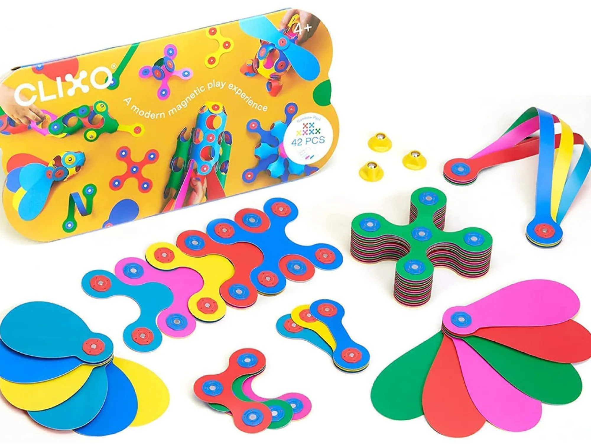 clixo___piece_rainbow_pac_0.webp CLIXO Open Ended Play | Activity>- 42 piece Rainbow Pack - 4+