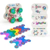 CLIXO Travel | Open Ended Play>- 9 piece Tiny & Mighty - Rainbow - 4+