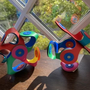 CLIXO Travel | Open Ended Play>- 9 piece Tiny & Mighty - Rainbow - 4+