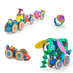 CLIXO Open Ended Play>- 72 piece Wheel Creator Pack - 6+