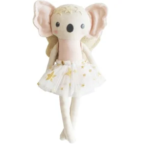Alimrose Dolls | Australian>28cm Mini Koala Dress Up Doll - Ivory Gold - 3+