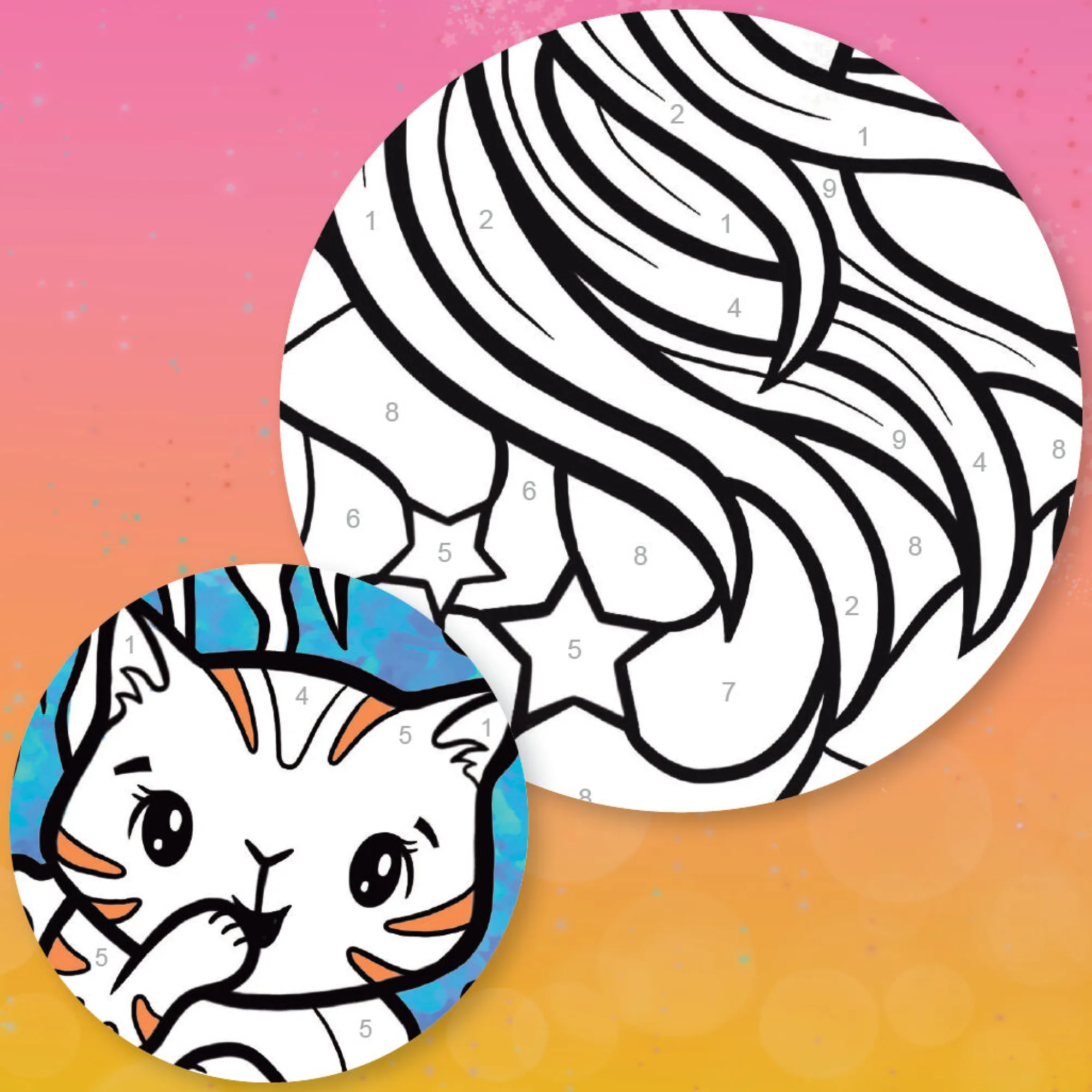 colour_by_numbers__unicor_4.webp Tiger Tribe Art & Craft>Colour by Numbers - Unicorn Dreaming - 4+