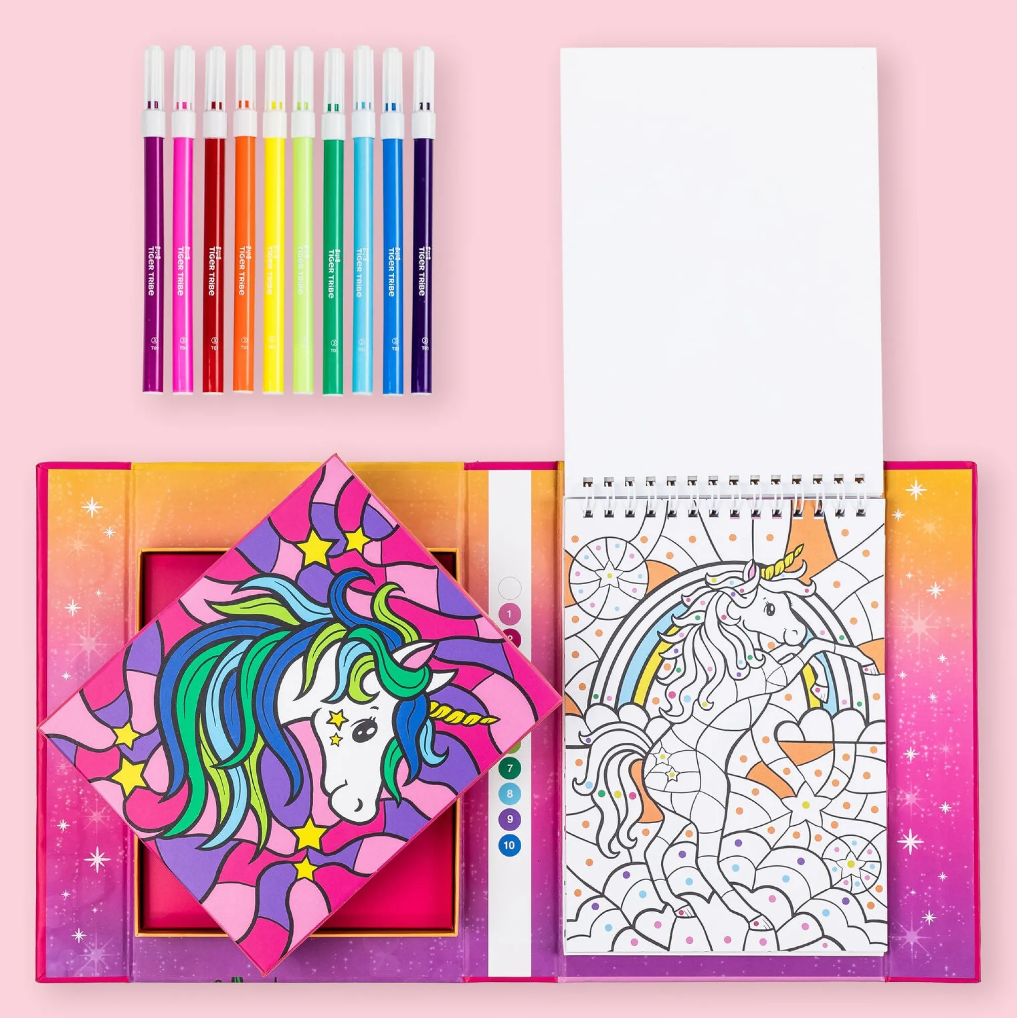 colour_by_numbers__unicor_7.webp Tiger Tribe Art & Craft>Colour by Numbers - Unicorn Dreaming - 4+