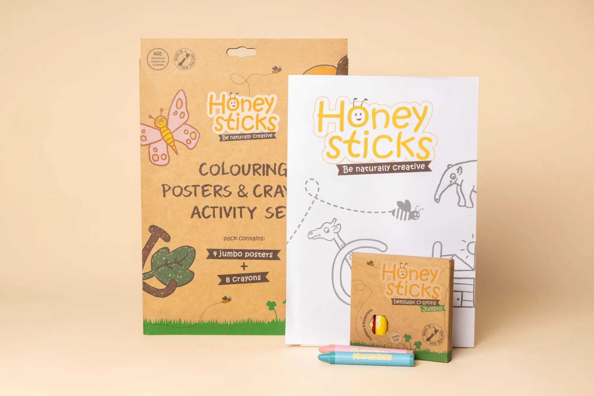 colouring_posters__crayon_0.webp Honeysticks Art & Craft | Eco>Colouring Posters & Crayons Activity Set - 2+