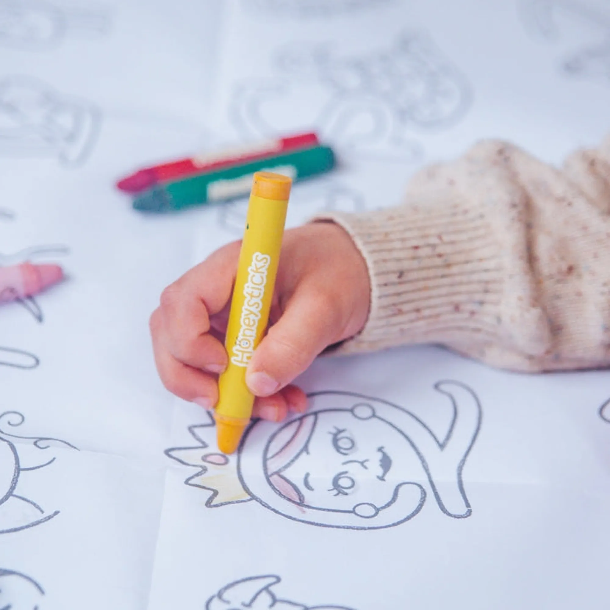 colouring_posters__crayon_3.webp Honeysticks Art & Craft | Eco>Colouring Posters & Crayons Activity Set - 2+