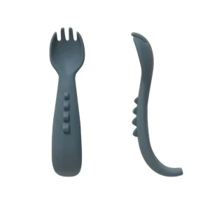 All4Ella Travel | Feeding & Hydration>Comfy Grip Silicone FORKS 2PK - 6M+ 3 colours