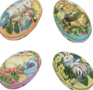 Spotty Dot Easter>Decorative Tin Easter Egg - Large