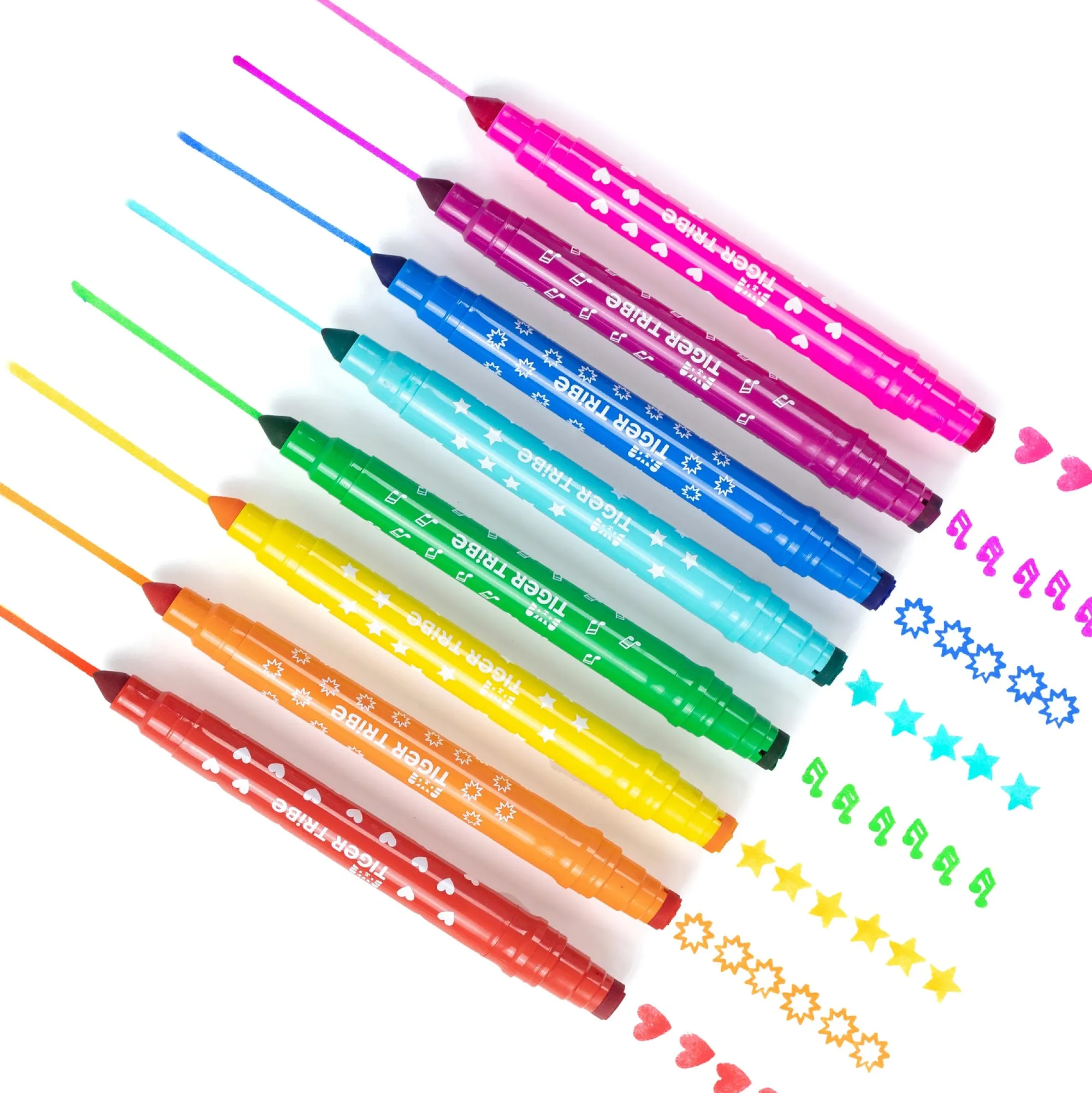 dual_tip_stamp_markers___0.webp Tiger Tribe Art & Craft>Dual Tip Stamp Markers - 3+
