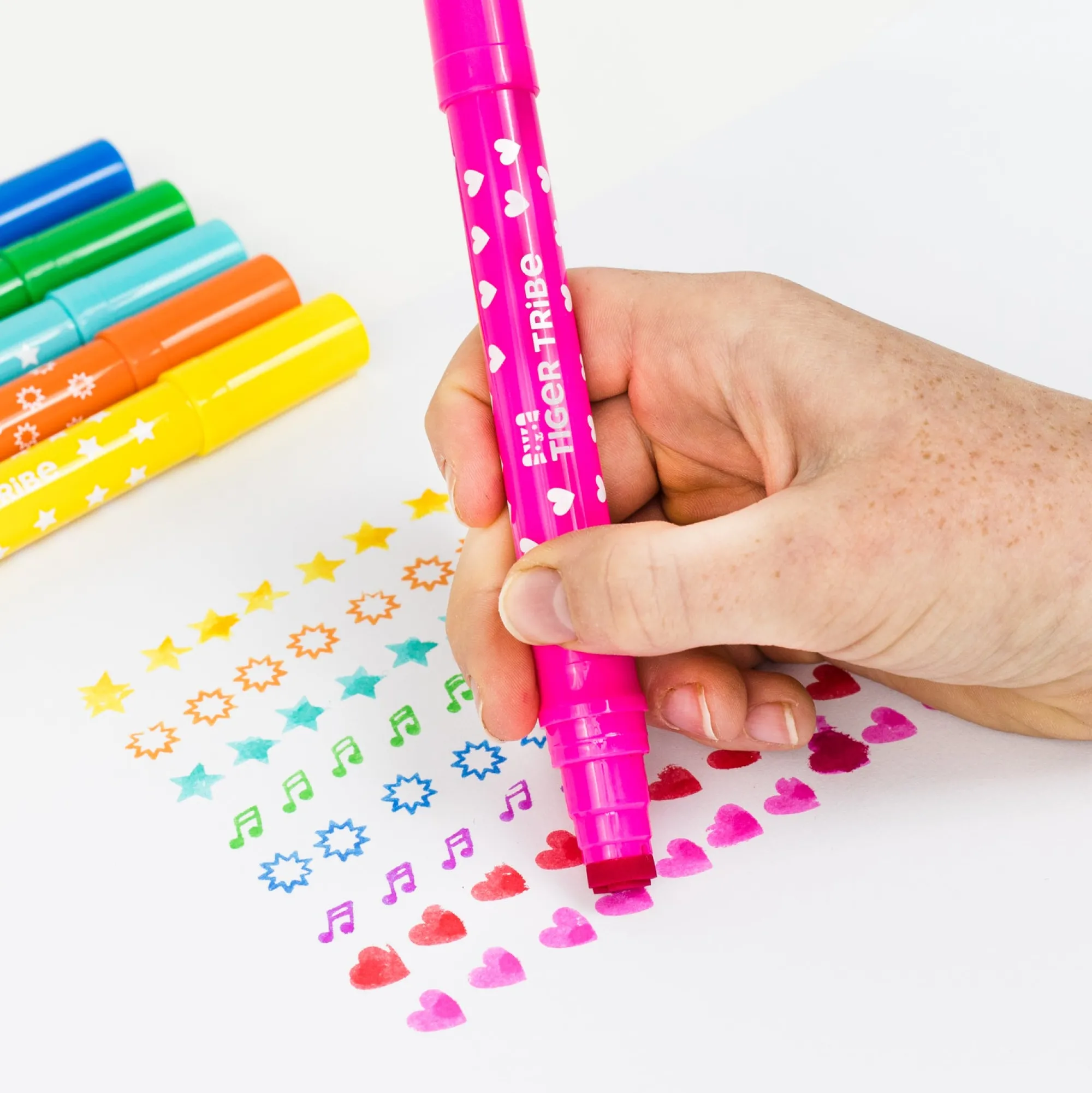 dual_tip_stamp_markers___1.webp Tiger Tribe Art & Craft>Dual Tip Stamp Markers - 3+