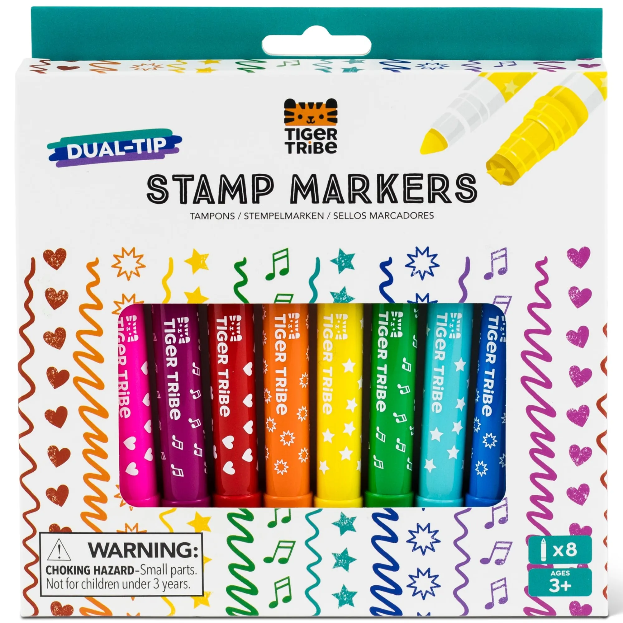 dual_tip_stamp_markers___2.webp Tiger Tribe Art & Craft>Dual Tip Stamp Markers - 3+