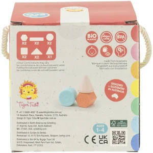 Tiger Tribe Eco | 1st Birthday>Eco Rattle & Stack Blocks - 12M+