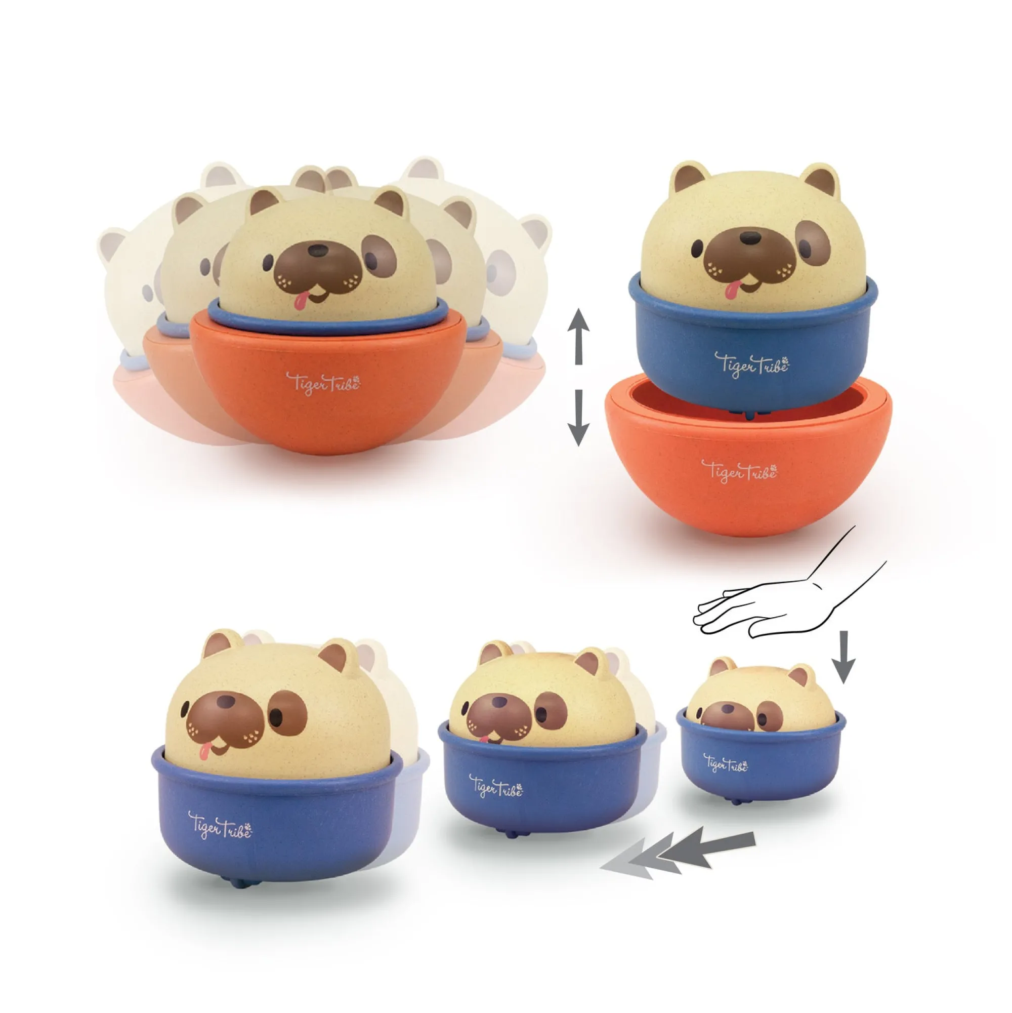 eco_rocking_rollers__dog__1.webp Tiger Tribe Eco | 1st Birthday>Eco Rocking Rollers - Dog - 18M+