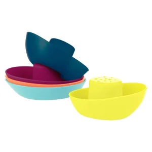 BOON Bath Time | 1st Birthday>FLEET Stacking Boats 5 piece set - 9M+