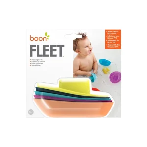 BOON Bath Time | 1st Birthday>FLEET Stacking Boats 5 piece set - 9M+