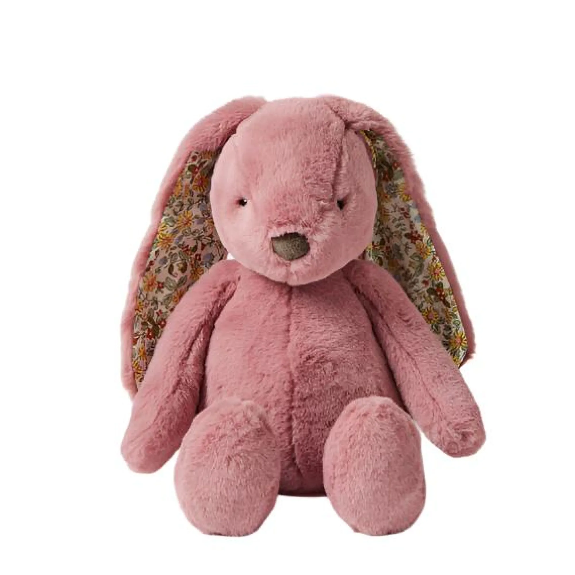 floral_raspberry_bunny_to_0.webp Jiggle & Giggle Soft Toys | Baby>Floral Raspberry Bunny Toy Medium - 0+