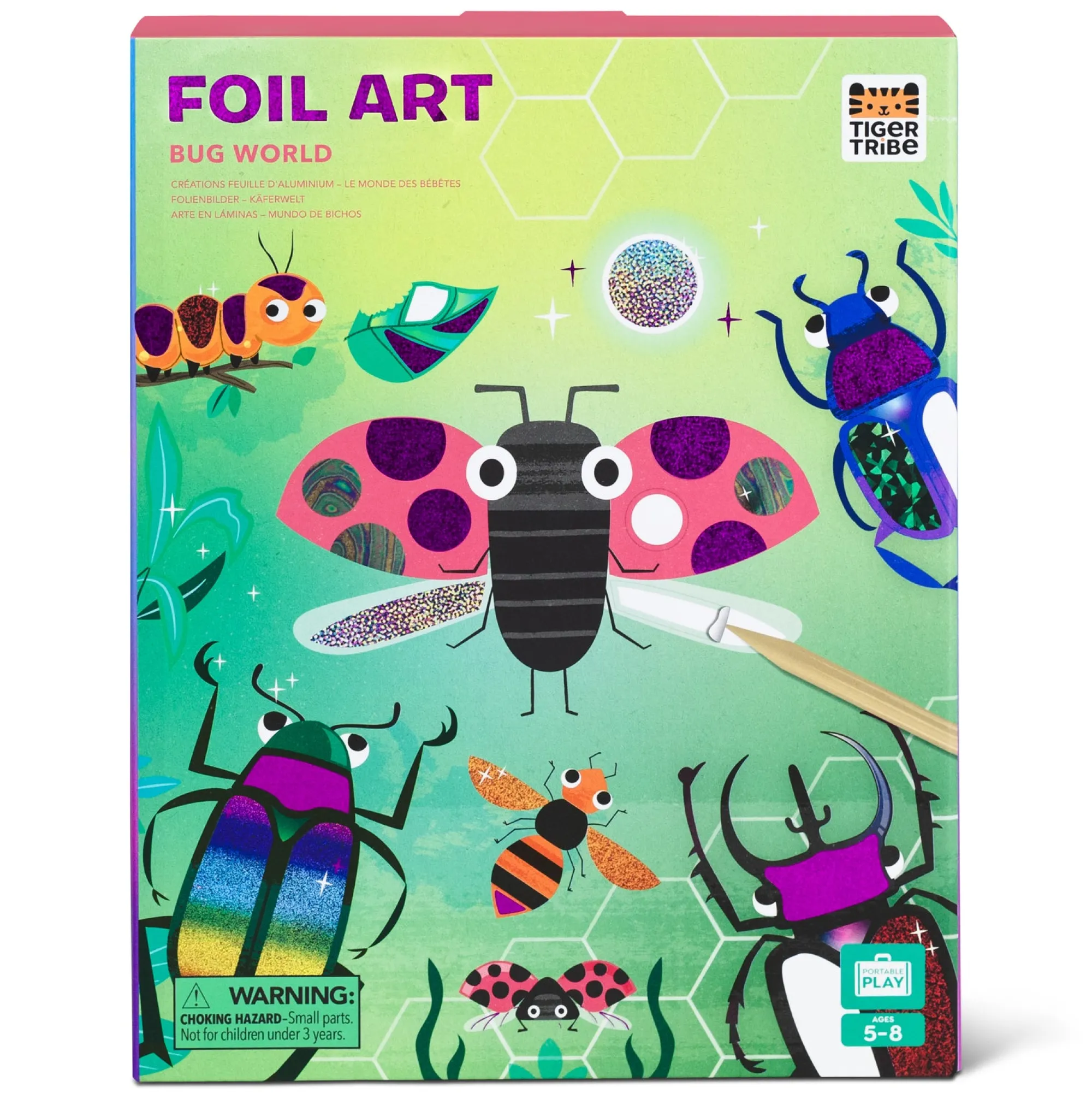 foil_art__bug_world___0.webp Tiger Tribe Art & Craft>Foil Art - Bug World - 5+