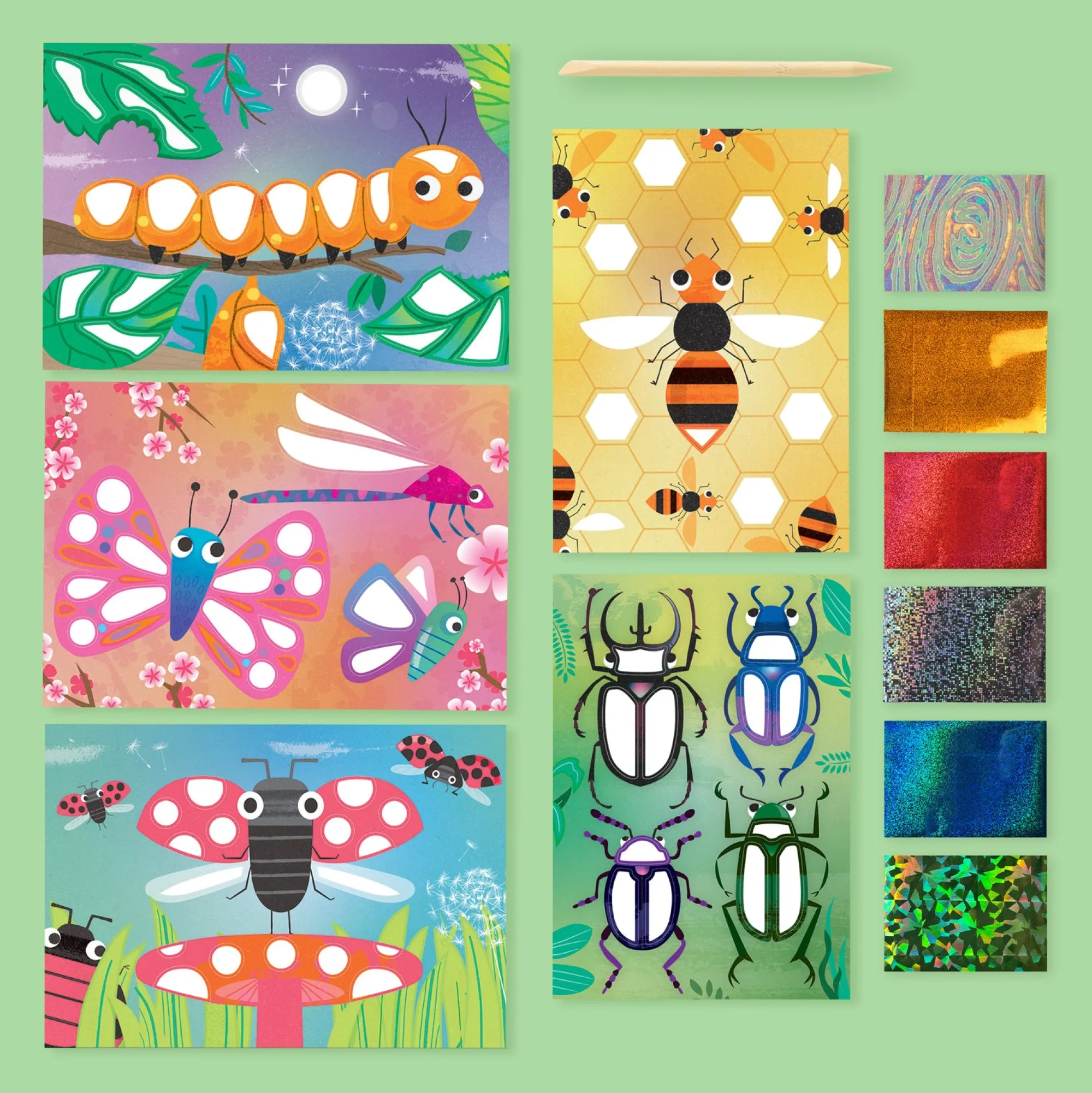 foil_art__bug_world___4.webp Tiger Tribe Art & Craft>Foil Art - Bug World - 5+