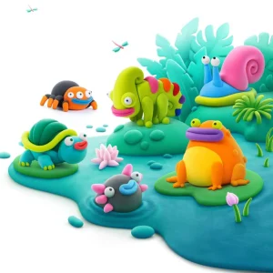 Hey Clay Art & Craft>- EXOTIC PETS - 3+