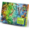 Crocodile Creek Puzzles>Holographic Puzzle 100 pieces Jungle Paradise - 5+