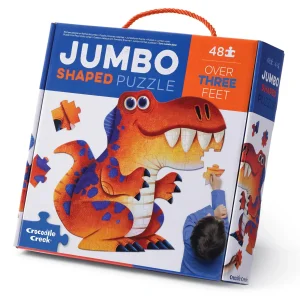 Crocodile Creek Puzzles>Jumbo Shaped Puzzle Dinosaur - 48 pieces - 4+