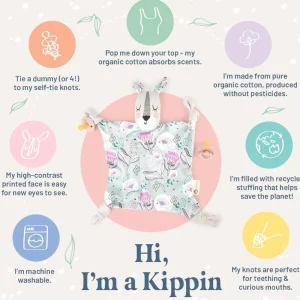 Kippin Eco | Baby>- Organic Cotton Baby Comforters - 3 styles