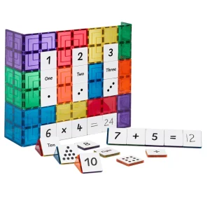 Learn & Grow Toys Open Ended Play | Outlet>Learn & Grow - Magnetic Tile Topper - Numeracy Pack - 3+