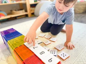 Learn & Grow Toys Open Ended Play | Outlet>Learn & Grow - Magnetic Tile Topper - Numeracy Pack - 3+