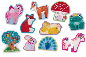 Crocodile Creek Puzzles>Lets Begin - Unicorn Puzzle - 2 piece - 2+