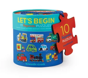 Crocodile Creek Puzzles>Lets Begin - Vehicle Puzzle - 2 piece - 2+